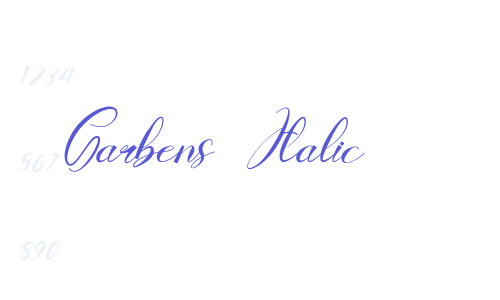 Garbens Italic Font Download