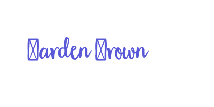 Garden Grown Font Download