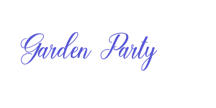 Garden Party Font Download