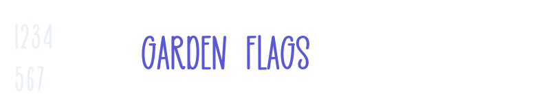 Garden  Flags-related font