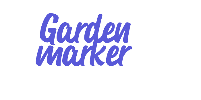 Garden marker Font Download