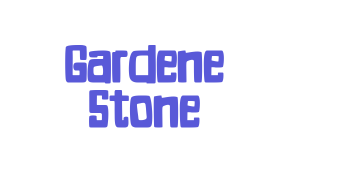 Gardene Stone Font