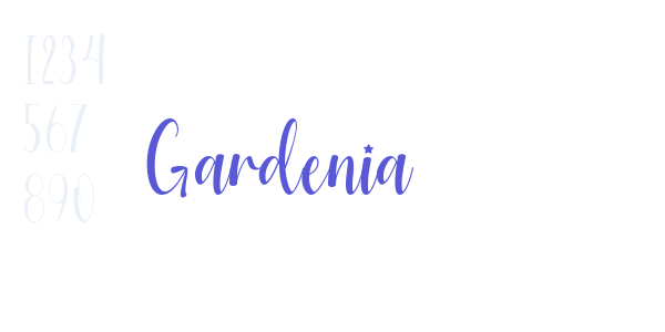 Gardenia font free