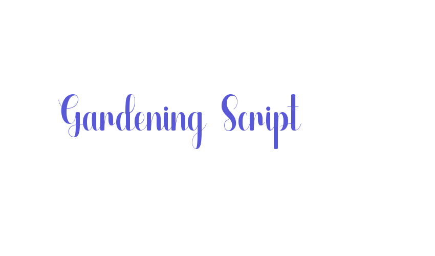 Gardening Script Font Download