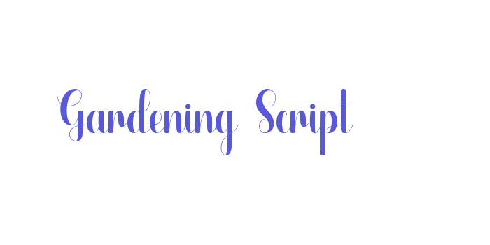 Gardening Script Font Download