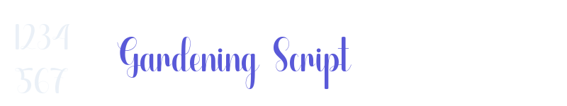 Gardening Script-related font