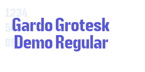 Gardo Grotesk Demo Regular font free