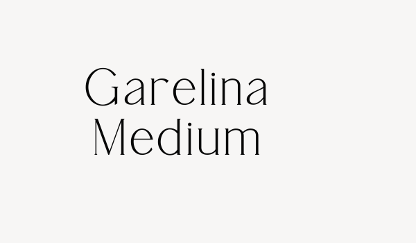 Garelina Medium Font