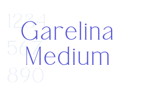 Garelina Medium Font Download