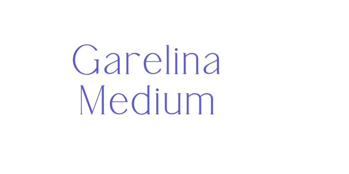 Garelina Medium Font Download