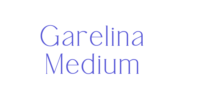 Garelina Medium Font