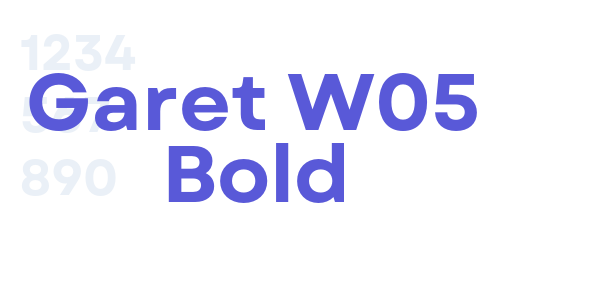 Garet W05 Bold font free