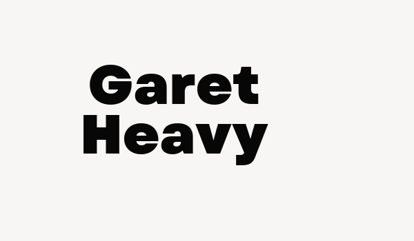 Garet Heavy Font