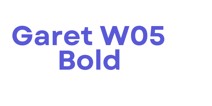 Garet W05 Bold Font Download