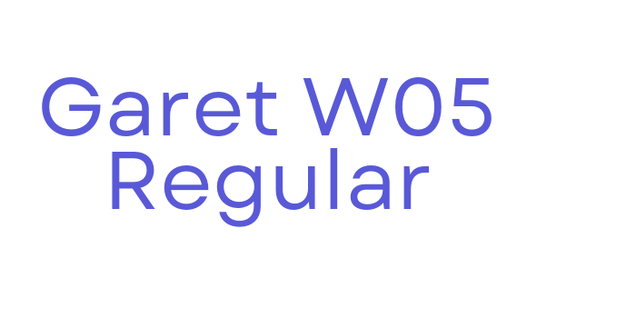 Garet W05 Regular Font Download