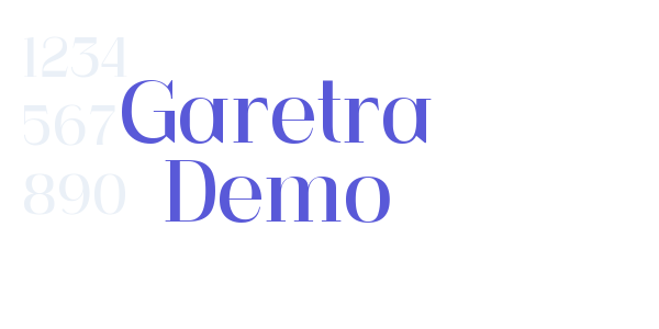 Garetra Demo font free