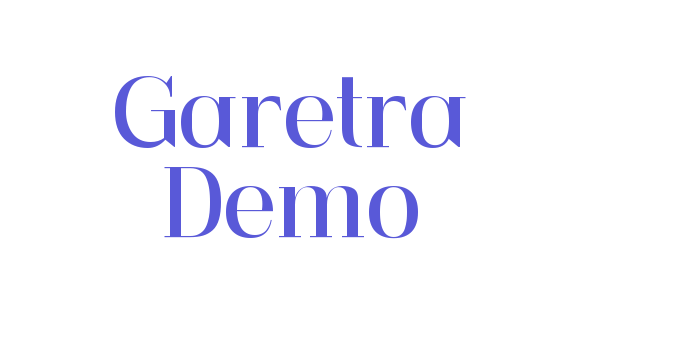 Garetra Demo Font