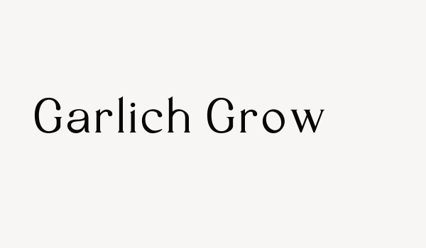 Garlich Grow Font