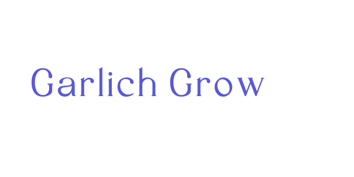 Garlich Grow Font Download