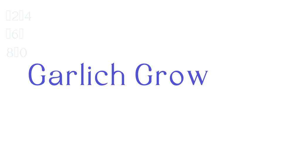 Garlich Grow-font-download