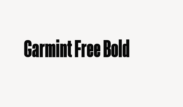 Garmint Free Bold Font