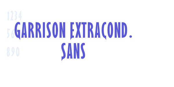 Garrison ExtraCond. Sans font