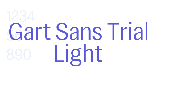 Gart Sans Trial Light font free