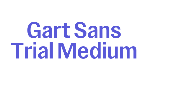 Gart Sans Trial Medium Font Download