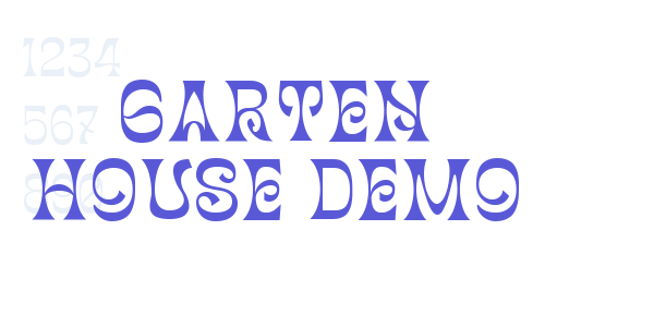 Garten House Demo font free