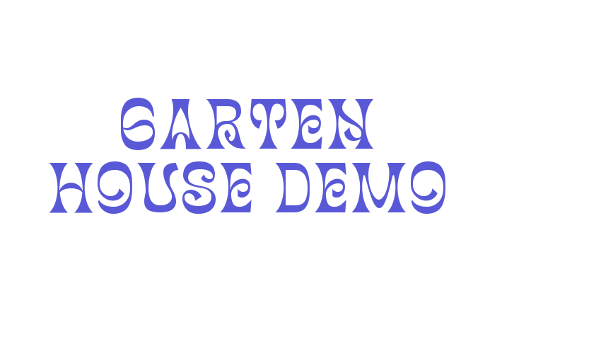 Garten House Demo Font