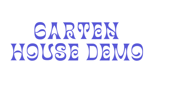 Garten House Demo Font Download