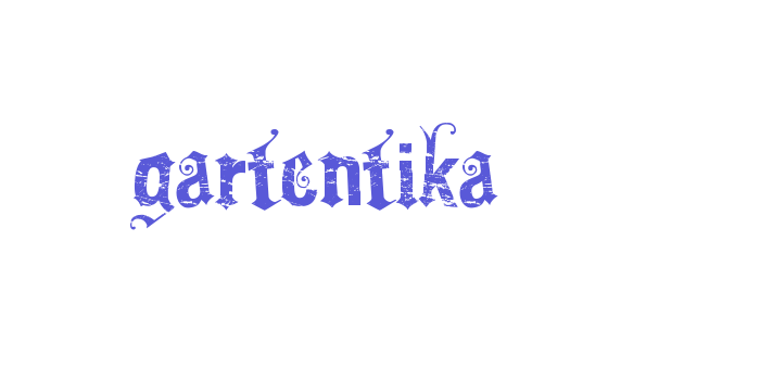 Gartentika Font Download