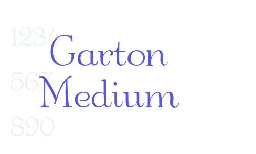 Garton Medium Font