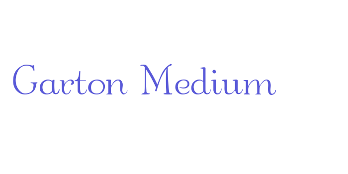 Garton Medium Font Download