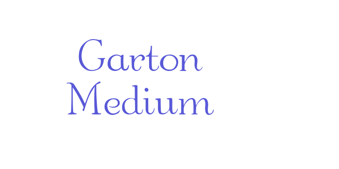 Garton Medium Font