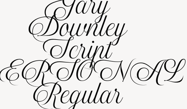 Gary Downley Script PERSONAL Regular Font