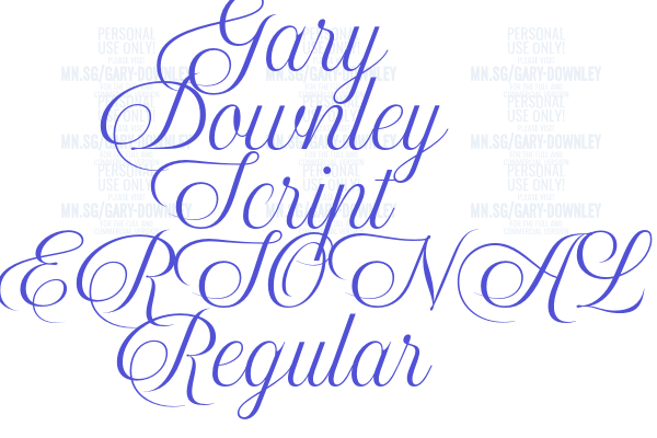 Gary Downley Script PERSONAL Regular