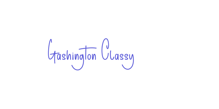 Gashington Classy Font