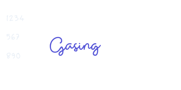 Gasing font