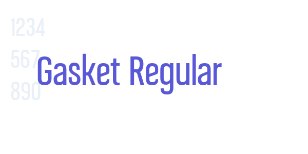 Gasket Regular font