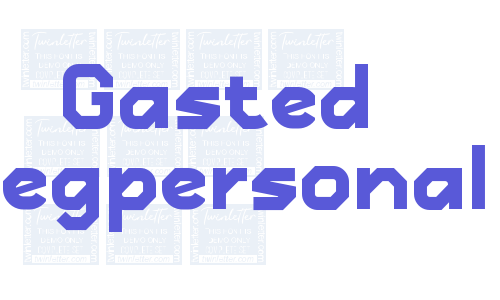 Gasted Regpersonal Font Download