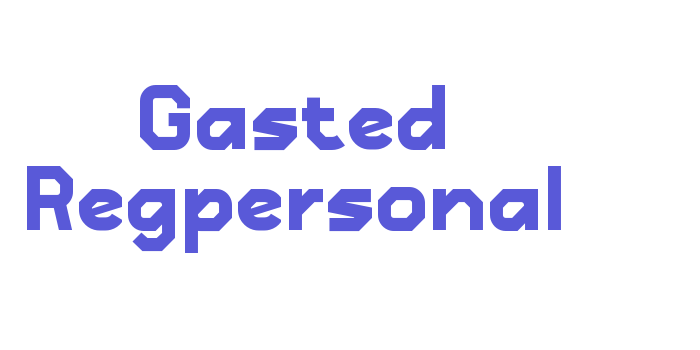 Gasted Regpersonal Font Download