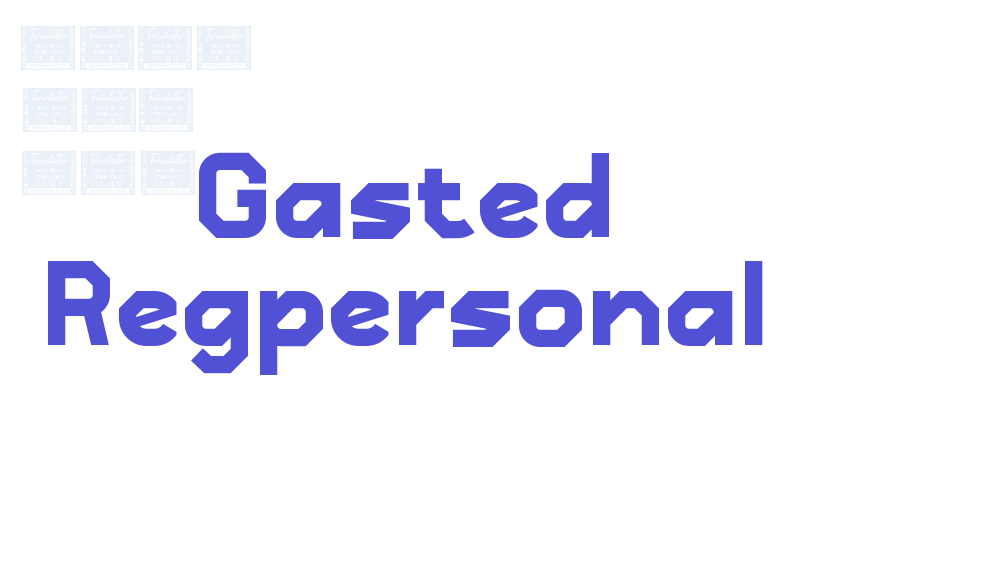 Gasted Regpersonal-font-download