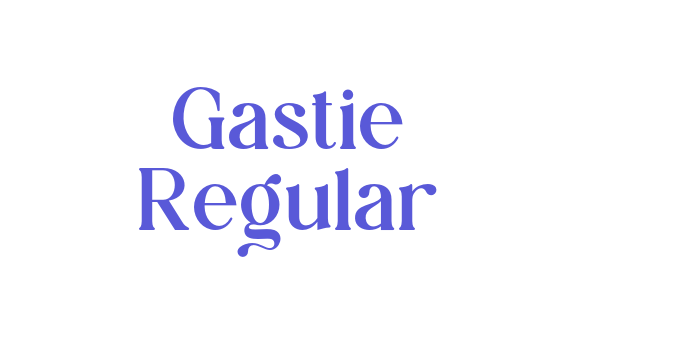 Gastie Regular Font Download