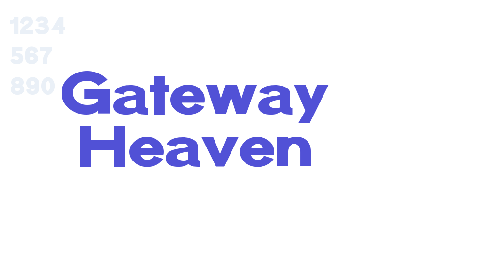 Gateway Heaven-font-download