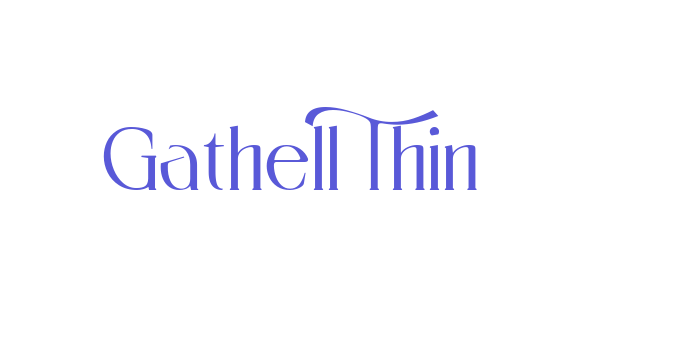 Gathell Thin Font Download