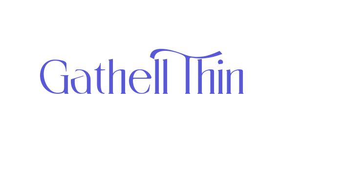 Gathell Thin Font