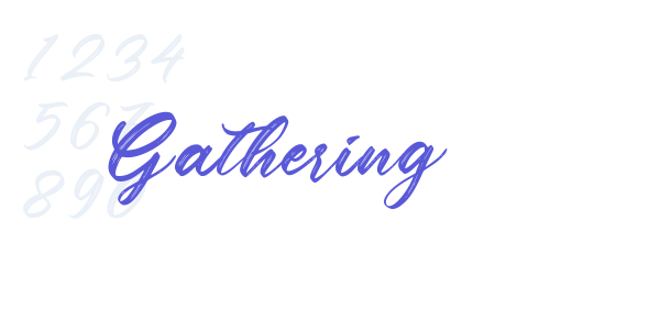 Gathering font