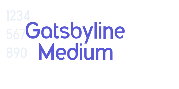 Gatsbyline Medium font free