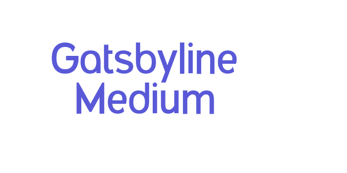 Gatsbyline Medium Font Download